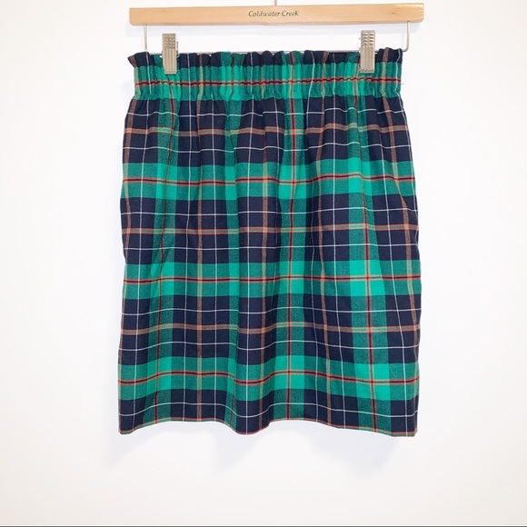 J.Crew Factory City Mini Tartan Paperbag Skirt-0 - Picture 3 of 8